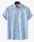 Botanical Print Men's Shirt - Short Sleeve (Single Item)