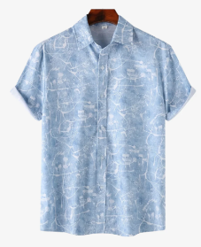 Botanical Print Men's Shirt - Short Sleeve (Single Item)