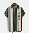 Camisa Casual Vintage de Poliéster para Hombre