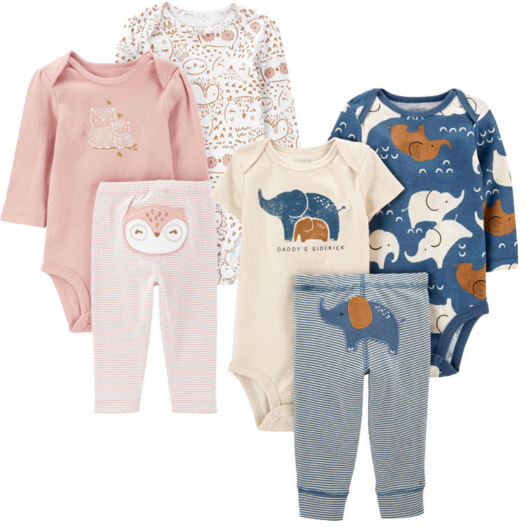Spring Autumn Baby Clothing Set - 3 Pieces for Infants