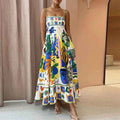 2023 Summer Women's Sleeveless High-Waist Dress
