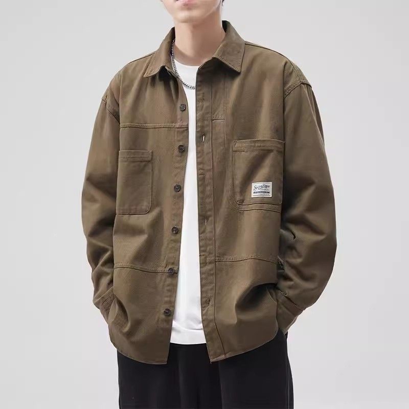 Men's Retro Cotton Cardigan Jacket for Spring & Autumn
