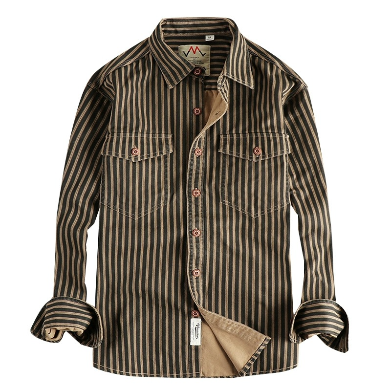Retro Striped Men's Shirt