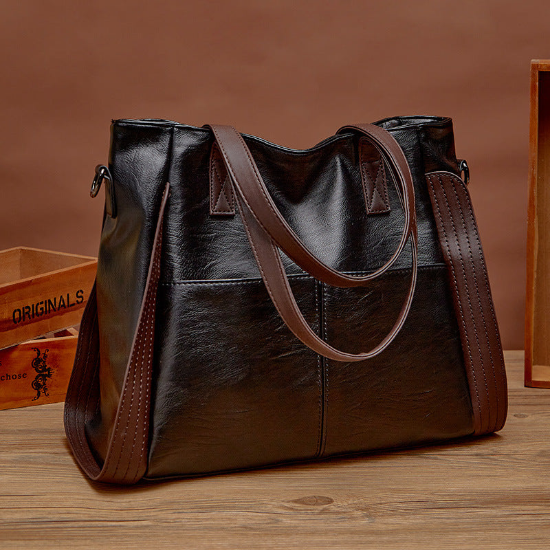 Large Capacity Soft Leather Tote Bag for Women 2024