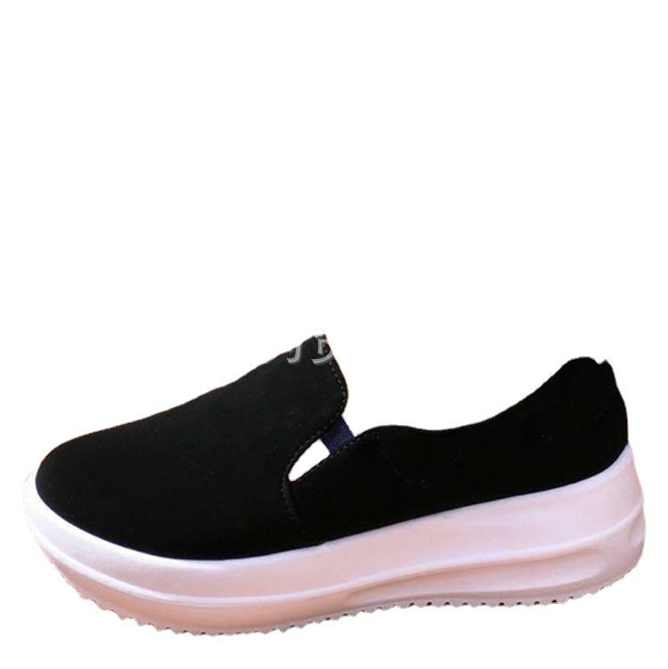 2023 Women's Low Top Wedge Slip-On Suede Shoes