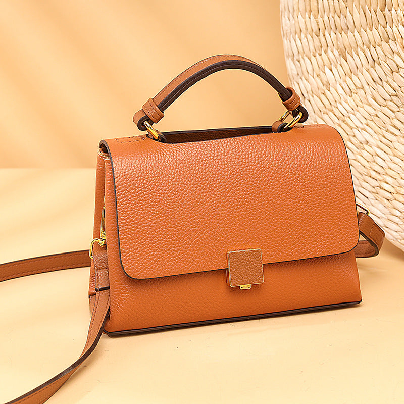 Genuine Leather Summer Women's Crossbody Tote Bag