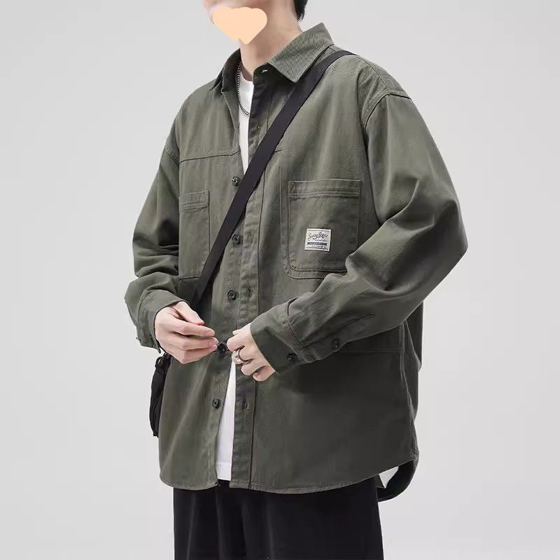 Men's Retro Cotton Cardigan Jacket for Spring & Autumn
