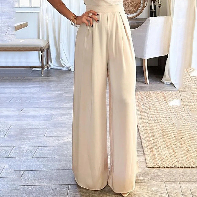 2023 Women's Fashion V-Neck Sleeveless Jumpsuit