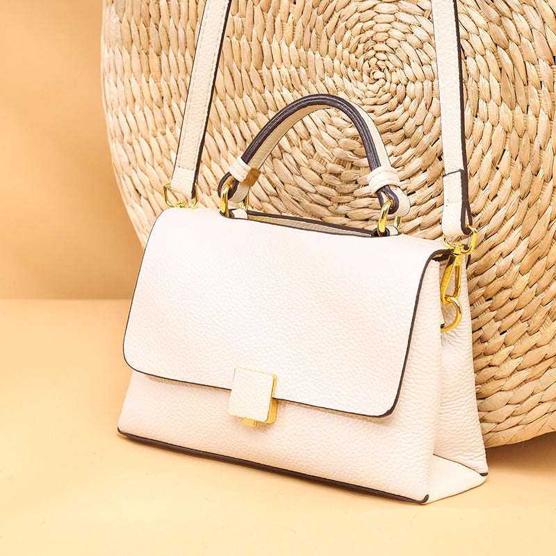 Genuine Leather Summer Women's Crossbody Tote Bag