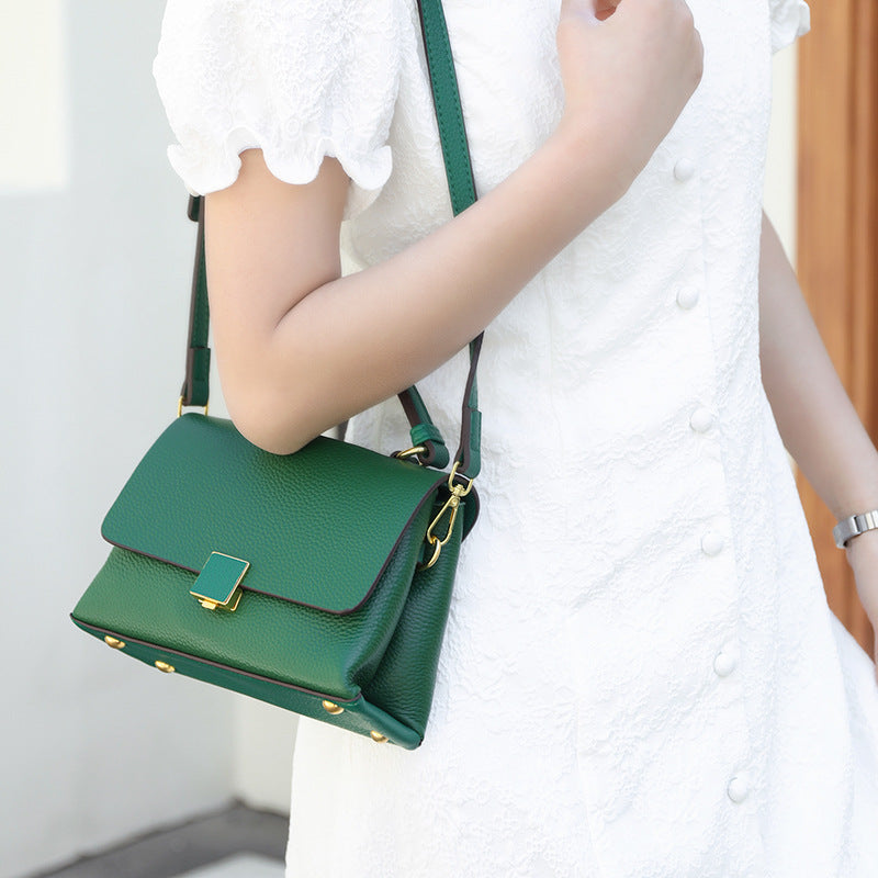 Genuine Leather Summer Women's Crossbody Tote Bag