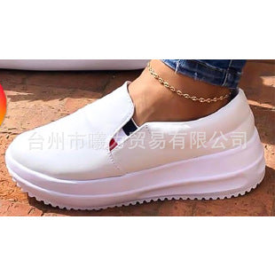 2023 Women's Low Top Wedge Slip-On Suede Shoes
