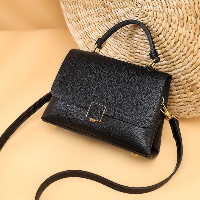 Genuine Leather Summer Women's Crossbody Tote Bag