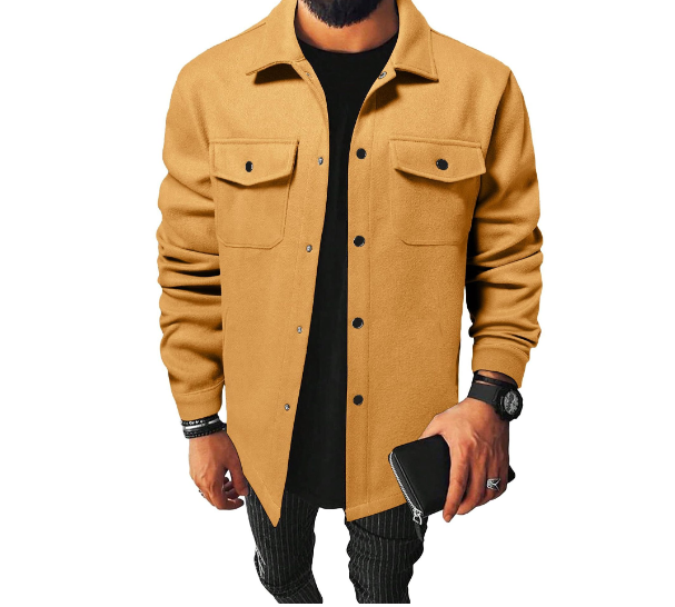 Ultimate Comfortable Men's Shirt Jacket (One Piece)